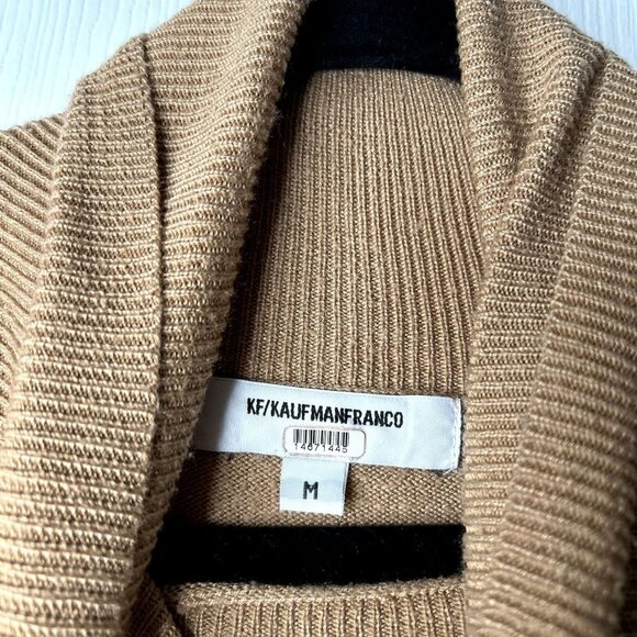 KF/KaufmanFranco Collective Tan Wool Blend Turtleneck Sweater Women's Medium M - Picture 7 of 9